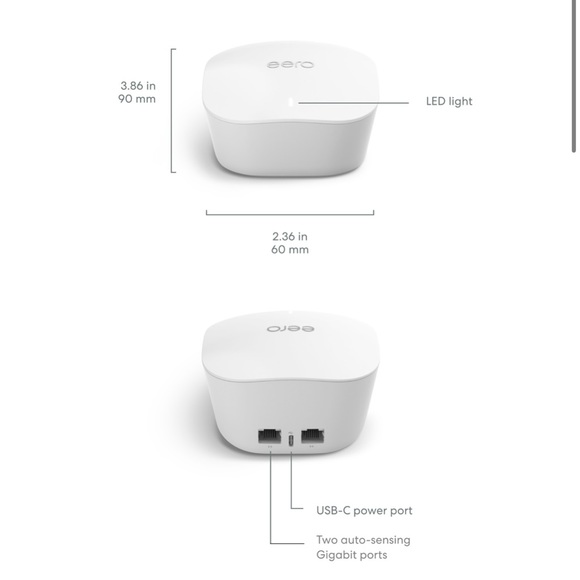 LIKE NEW‼️Amazon eero Mesh WiFi Router/Extender (covers ≤1,500 sq ft w/one eero) - Picture 2 of 9